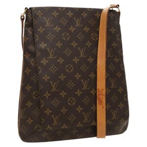 Louis Vuitton Musette Handbag Monogram Canvas Brown Canvas Bag (Pre-Owned)